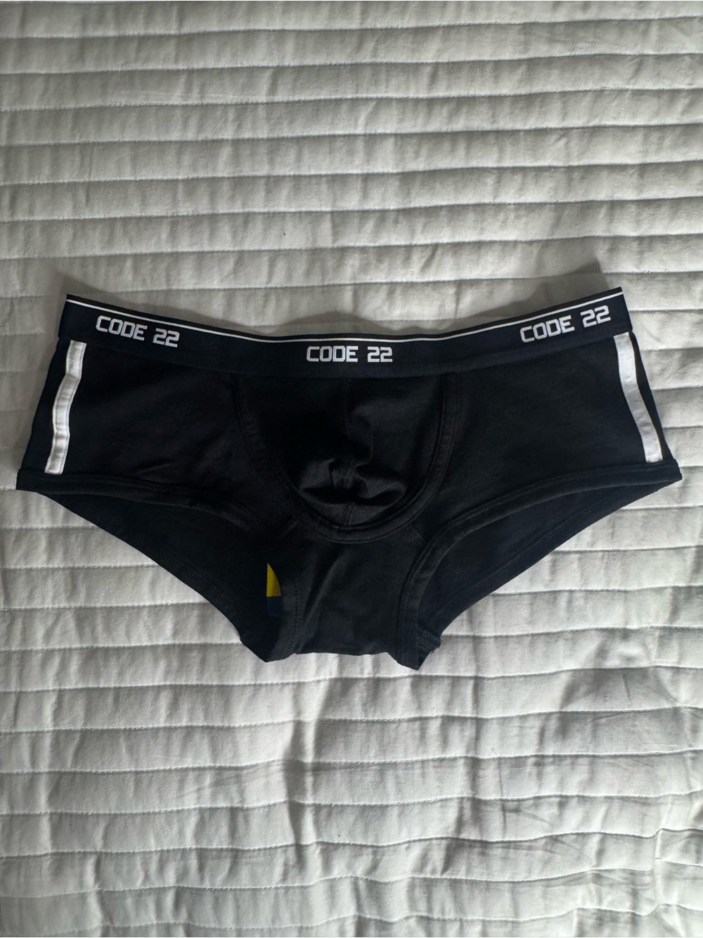 CODE 22 Men's Black Low-Rise Boxer Briefs